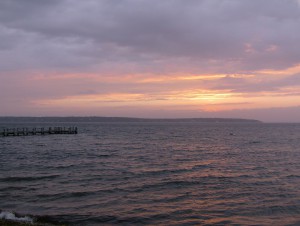 Vineyard Sunset dock